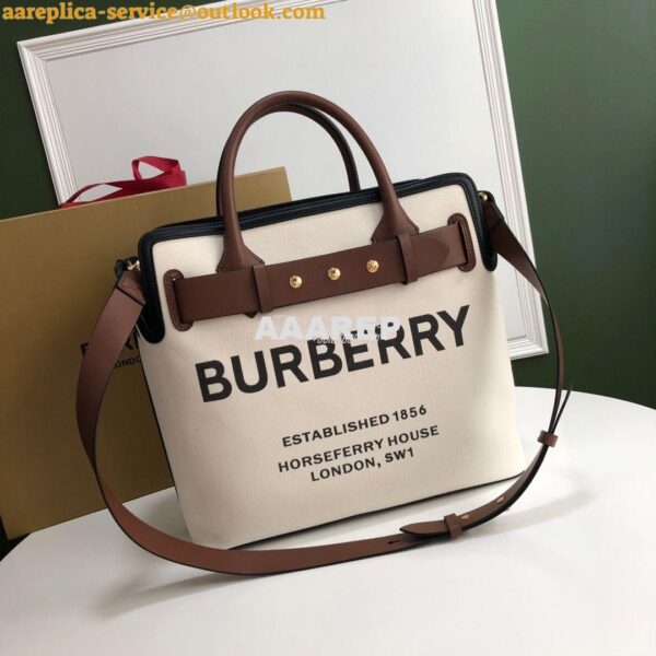 Replica Burberry The Medium Cotton Canvas Triple Stud Belt Bag 8014808 4