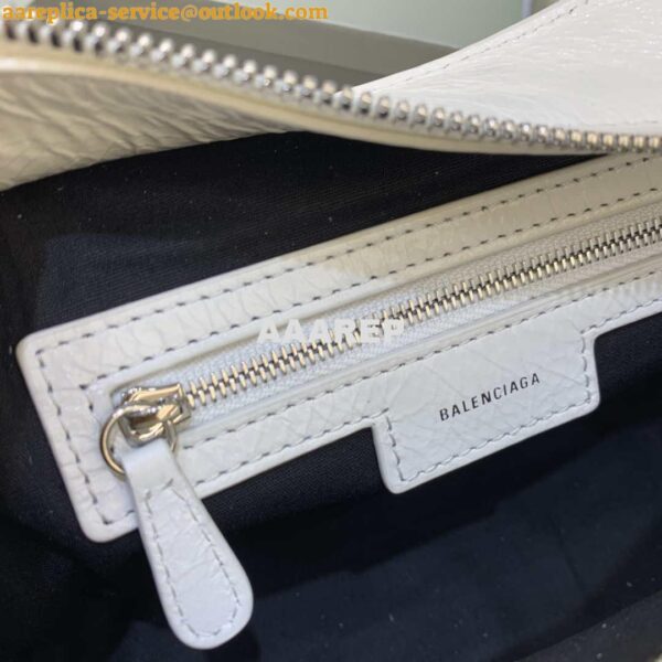 Replica Balenciaga 700940210B Neo Cagole City Handbag in white Arena Lambskin 9