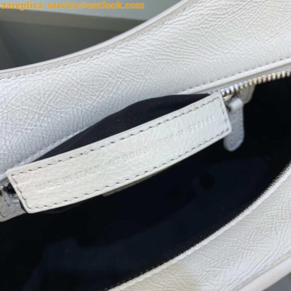 Replica Balenciaga 700940210B Neo Cagole City Handbag in white Arena Lambskin 10