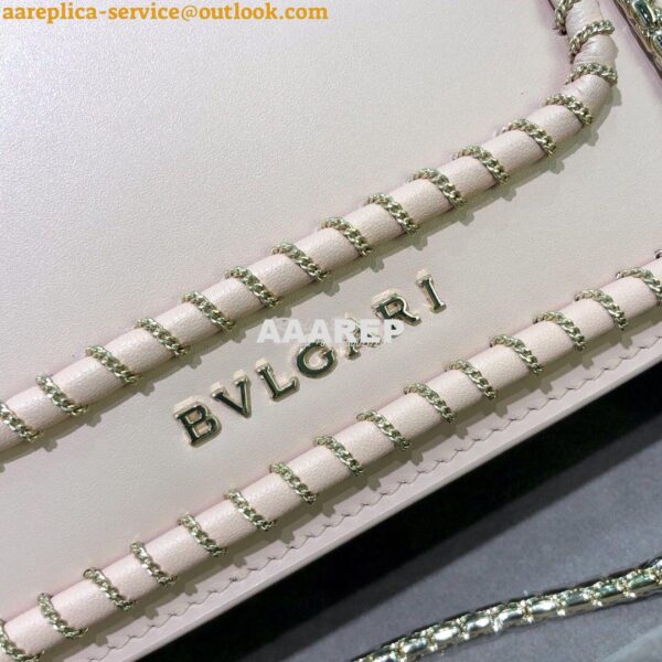 Replica Bvlgari Serpenti Forever Mini Bag with Woven Chain Décor 28804 8