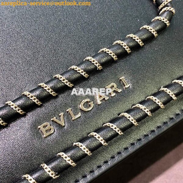 Replica Bvlgari Serpenti Forever Mini Bag with Woven Chain Décor 28804 10