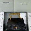 Replica Balenciaga 716393210I Crush Medium Chain Bag in Black crushed calfskin aged Black Hardware