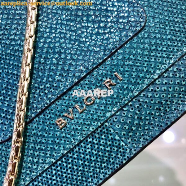 Replica Bvlgari Serpenti Forever Small Bag in Deep Jade Metallic Karun 10