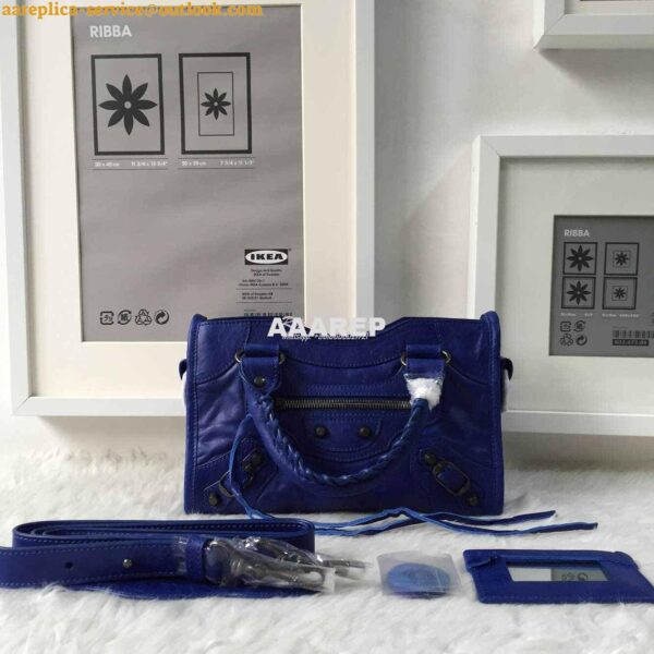 Replica Balenciaga Classic City Blue 4