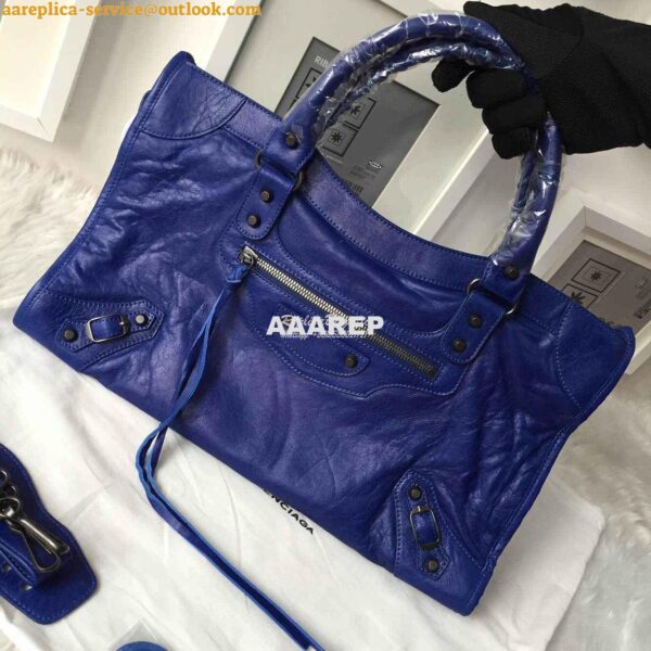 Replica Balenciaga Classic City Blue 11