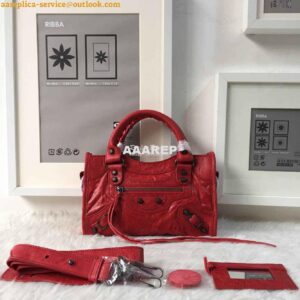 Replica Balenciaga Classic City claret red