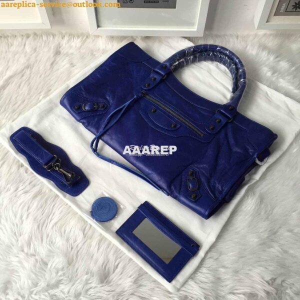 Replica Balenciaga Classic City Blue 12