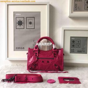 Replica Balenciaga Classic City rosy pink