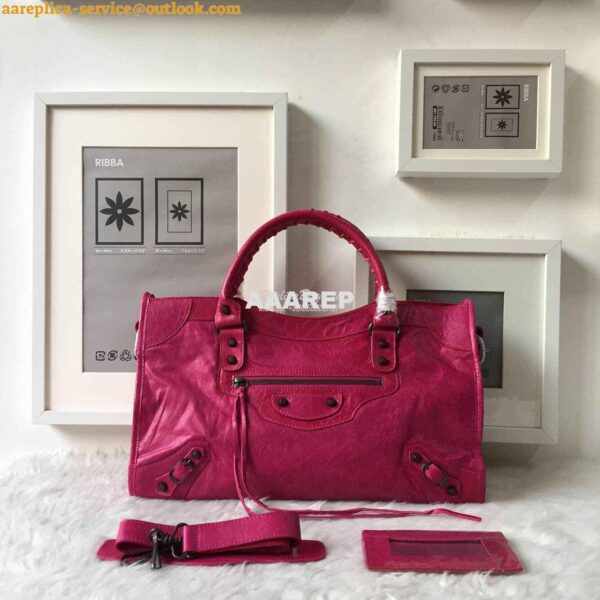 Replica Balenciaga Classic City rosy pink 10