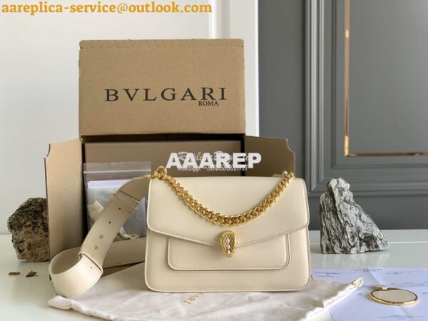 Replica Bvlgari Serpenti Forever Small Maxi Chain Crossbody Bag 291050 6