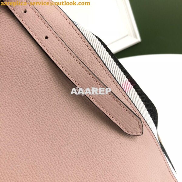 Replica Burberry The Small Canter in Leather and House Check Rose 6