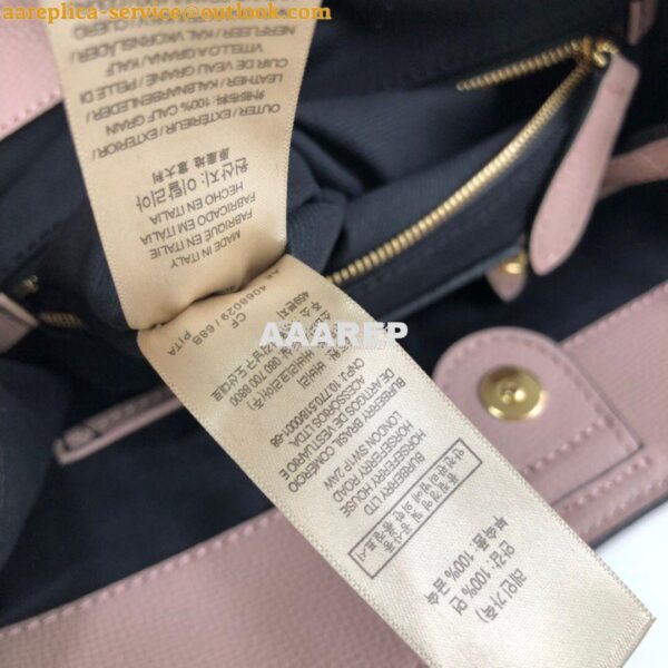 Replica Burberry The Small Canter in Leather and House Check Rose 11