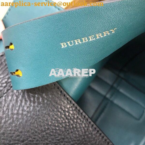 Replica Burberry The Small Leather Belt Bag 40767311 Black Yellow 10