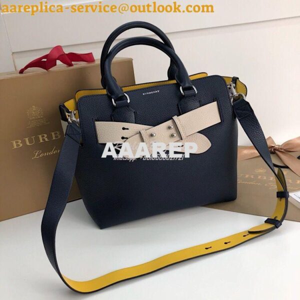 Replica Burberry The Small Leather Belt Bag 40767311 Blue 3