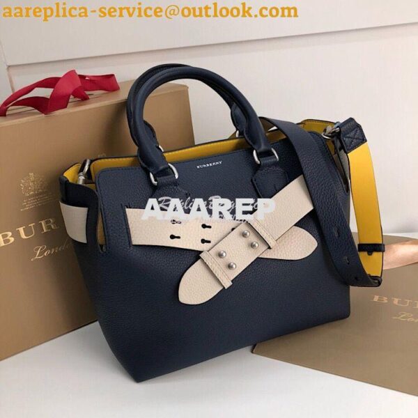 Replica Burberry The Small Leather Belt Bag 40767311 Blue 4