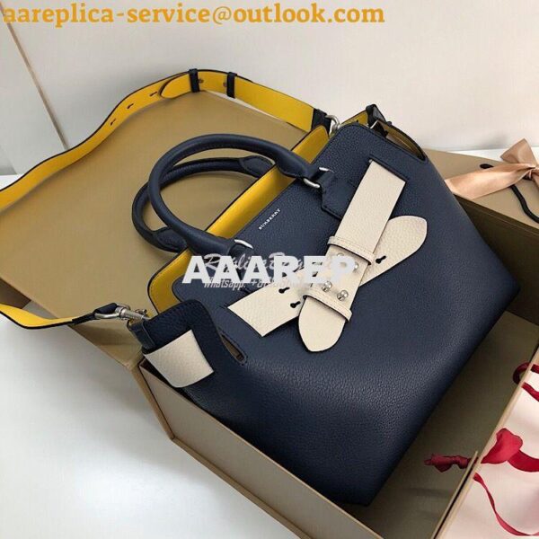 Replica Burberry The Small Leather Belt Bag 40767311 Blue 5