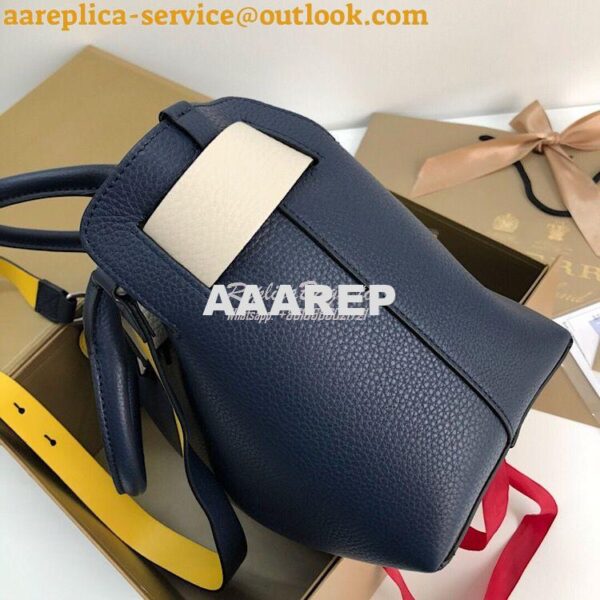 Replica Burberry The Small Leather Belt Bag 40767311 Blue 9