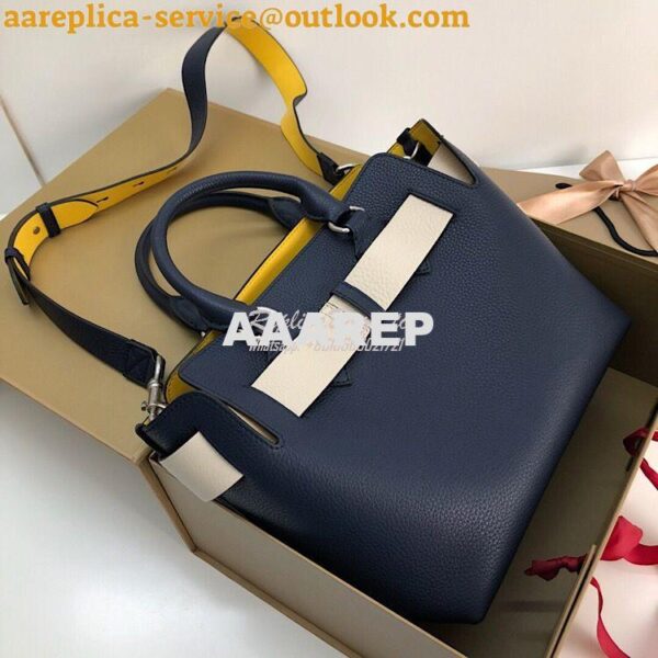 Replica Burberry The Small Leather Belt Bag 40767311 Blue 11