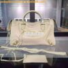 Replica Balenciaga Classic Goatskin Metallic Edge City Wine Red 2