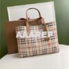 Replica Burberry The Small Rucksack in Vintage Check and Leather 2