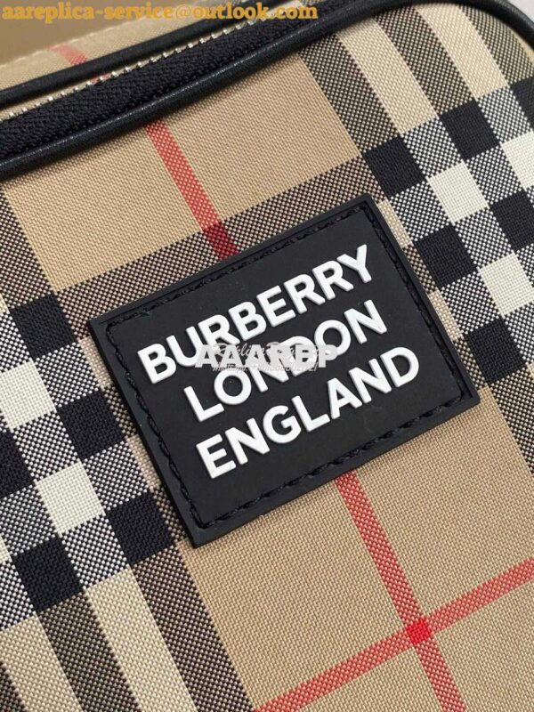 Replica Burberry Vintage Check and Leather Crossbody Bag 80233811 6