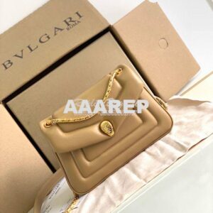 Replica Bvlgari Serpenti Reverse Small Shoulder Bag 292612 Brown