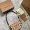 Replica Burberry Vintage Check and Leather Wallet with Detachable Stra