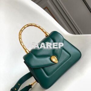 Replica Bvlgari Serpenti Reverse Top Handle 292127 Green