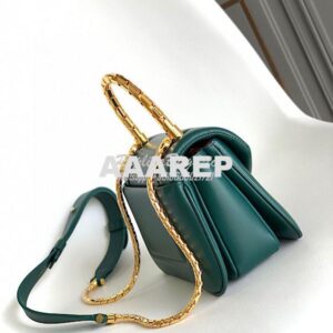 Replica Bvlgari Serpenti Reverse Top Handle 292127 Green 2