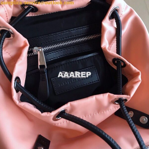 Replica Burberry The Medium Rucksack in Logo Print Nylon 80116201 Rose 6