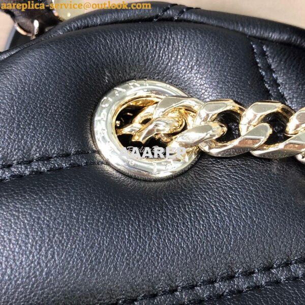 Replica Bvlgari Serpenti Serpenti Cabochon Backpack 288735 Black 9