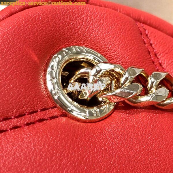 Replica Bvlgari Serpenti Serpenti Cabochon Backpack 288735 Red 8