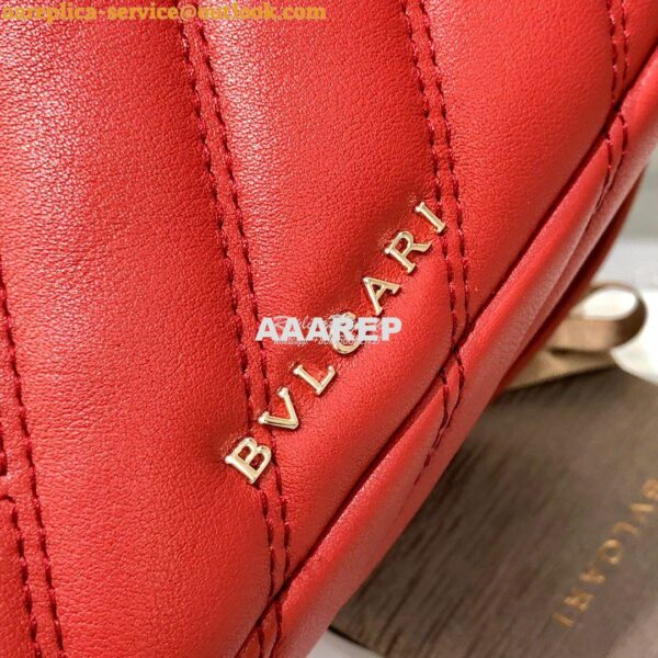 Replica Bvlgari Serpenti Serpenti Cabochon Backpack 288735 Red 9