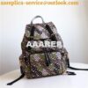 Replica Burberry The Medium Rucksack in Monogram Print Nylon khaki gre 2