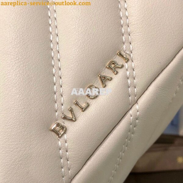 Replica Bvlgari Serpenti Serpenti Cabochon Backpack 288735 White 7