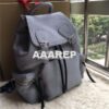 Replica Burberry The Medium Rucksack in red Puffer Nylon and Leather