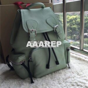 Replica Burberry The Medium Rucksack in spearmint Deerskin with Resin