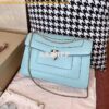 Replica Bvlgari Serpenti Forever Flap Cover Bag 19s Glacier Turquoise 2