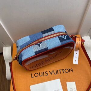 Replica Louis Vuitton Beach Pouch Monogram Denim M68765 BLV475 2