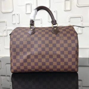 Replica Louis Vuitton Speedy 30 Bag Damier Ebene N41364 BLV112 2