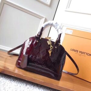 Replica Louis Vuitton Alma BB Bag Monogram Vernis M91678 BLV612 2