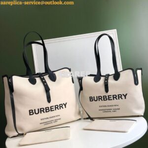 Replica Burberry The Medium Soft Cotton Canvas Belt Bag 80313181 Black