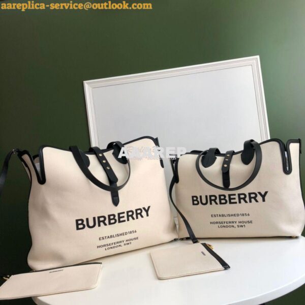 Replica Burberry The Medium Soft Cotton Canvas Belt Bag 80313181 Black 2