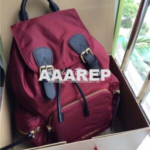 Replica Burberry The Rucksack backpack in burgundy red Technical Nylon