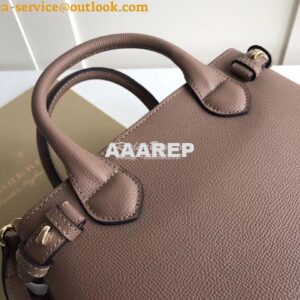 Replica Burberry The Small Banner in Leather and House Check Beige 2