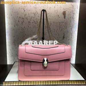 Replica Bvlgari Serpenti Forever Flap Cover Bag 284954 Zephyr Quartz