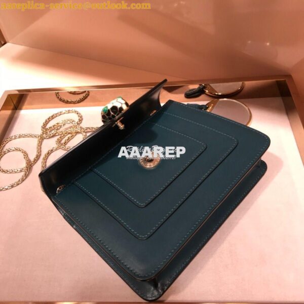 Replica Bvlgari Serpenti Forever Flap Cover Bag 34559 Forest Emerald 10