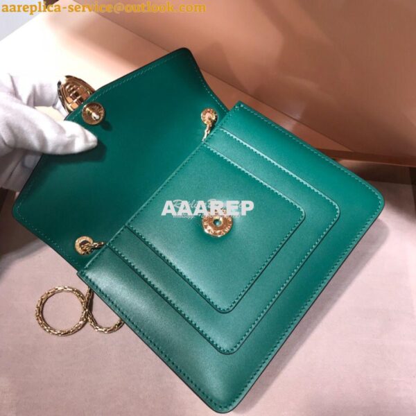 Replica Bvlgari Serpenti Forever Flap Cover Bag 34559 Green 8