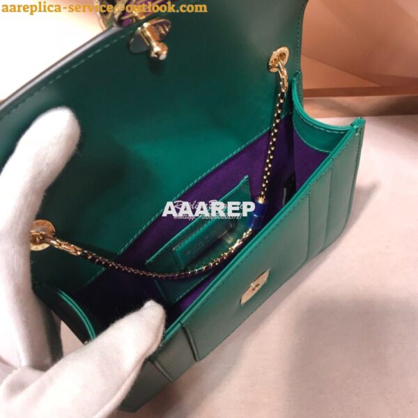 Replica Bvlgari Serpenti Forever Flap Cover Bag 34559 Green 9