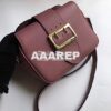 Replica Burberry The Small Buckle Crossbody Bag in Leather Black